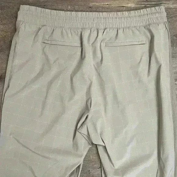 Athleta Brooklyn Textured Jogger Women's Size 18 Retro Windowpane Pull On Pants - Picture 7 of 14